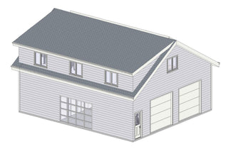 36 x 42 garage plans with Lift, Home Office, and Workout room